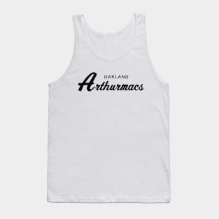 Raiders Black Font Tank Top